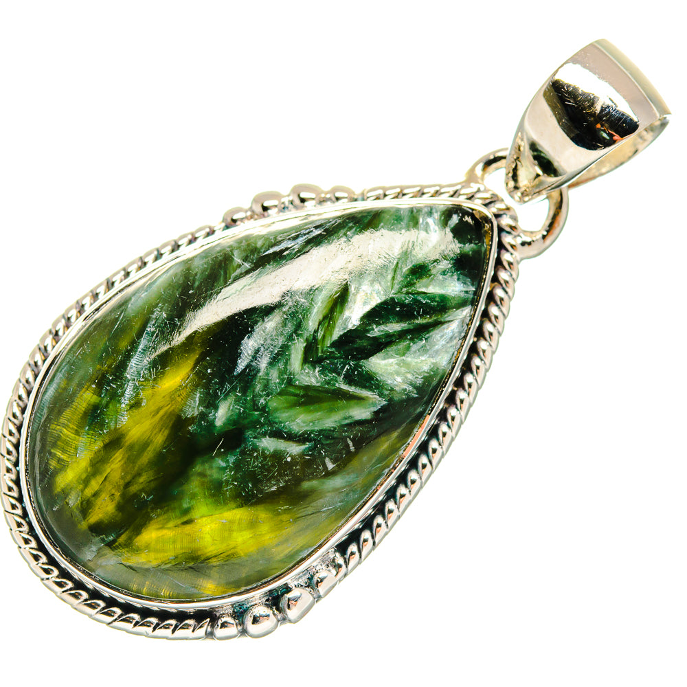 Seraphinite Pendants handcrafted by Anasilvercos - PD18625
