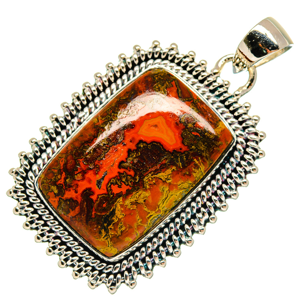 Morocco Agate Pendants handcrafted by Anasilvercos - PD18626