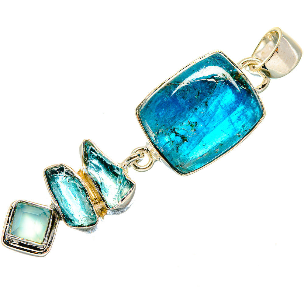 Apatite, Aqua Chalcedony Pendants handcrafted by Anasilvercos - PD18658