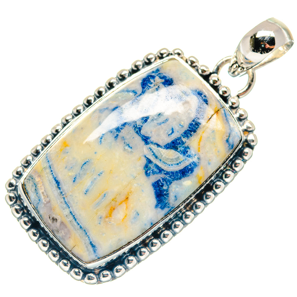 Blue Scheelite Pendants handcrafted by Anasilvercos - PD18673