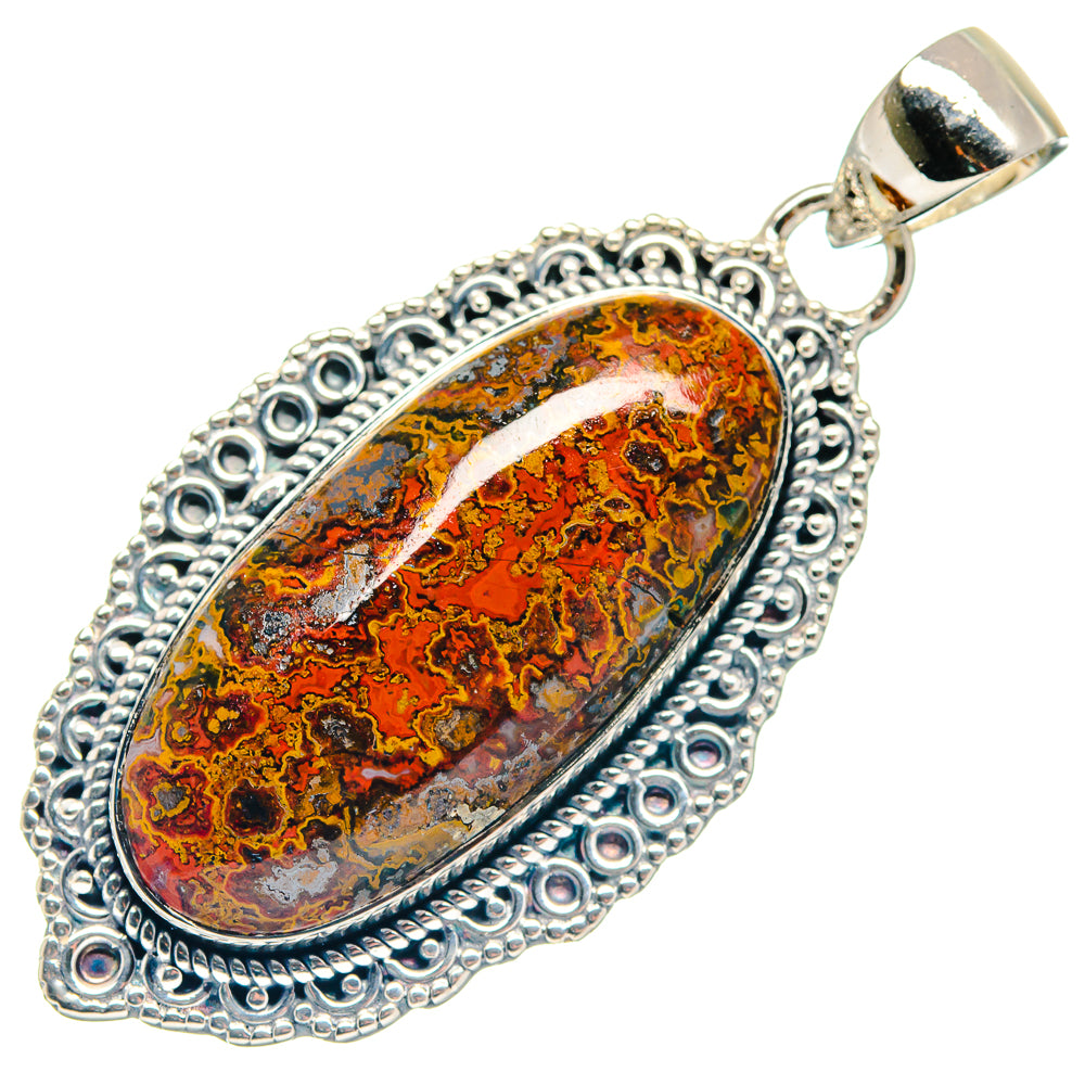 Morocco Agate Pendants handcrafted by Anasilvercos - PD18676