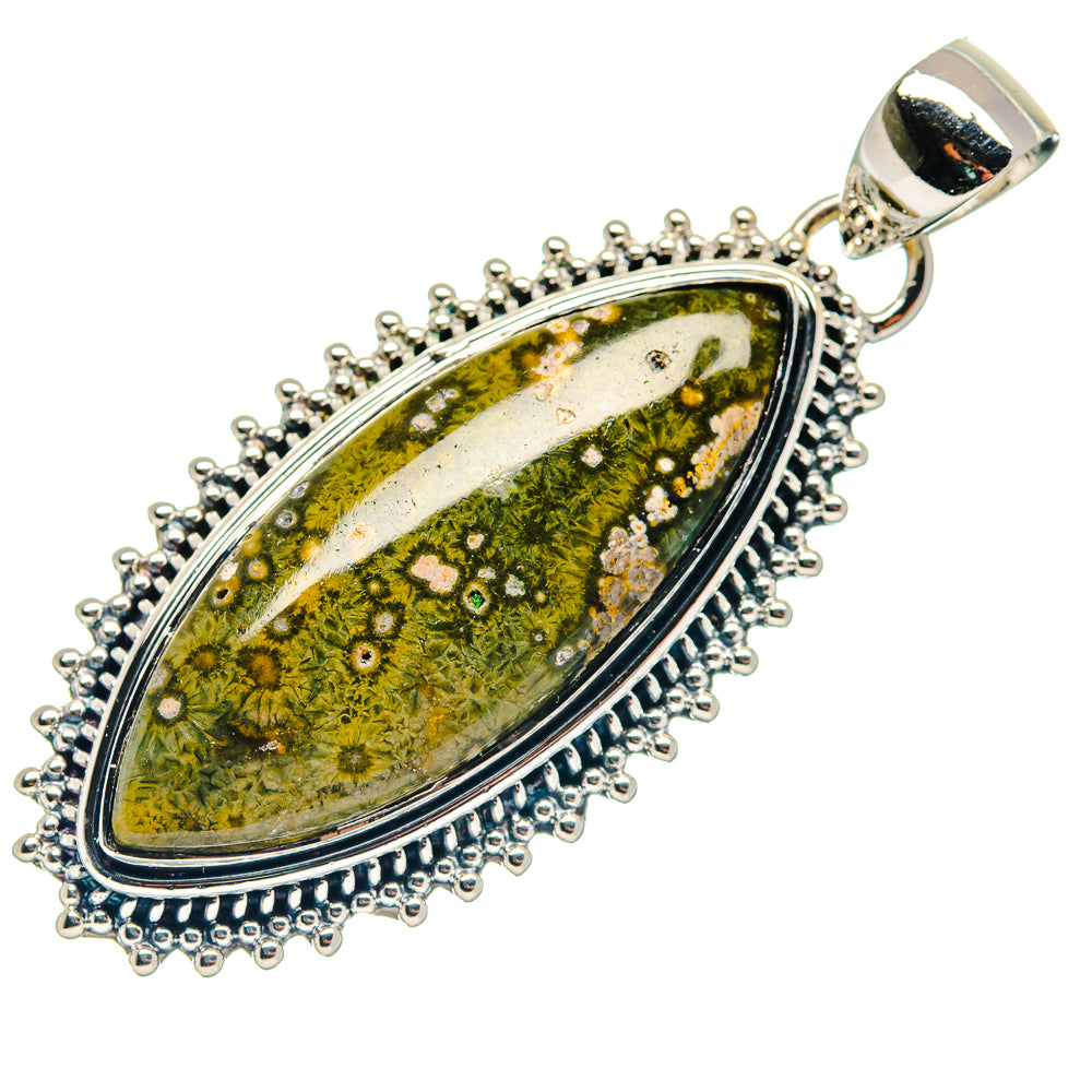 Ocean Jasper Pendants handcrafted by Anasilvercos - PD18678