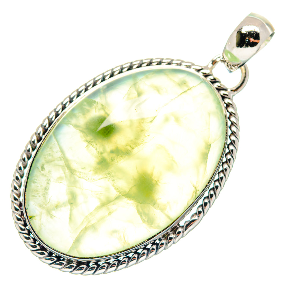Prehnite Pendants handcrafted by Anasilvercos - PD18686