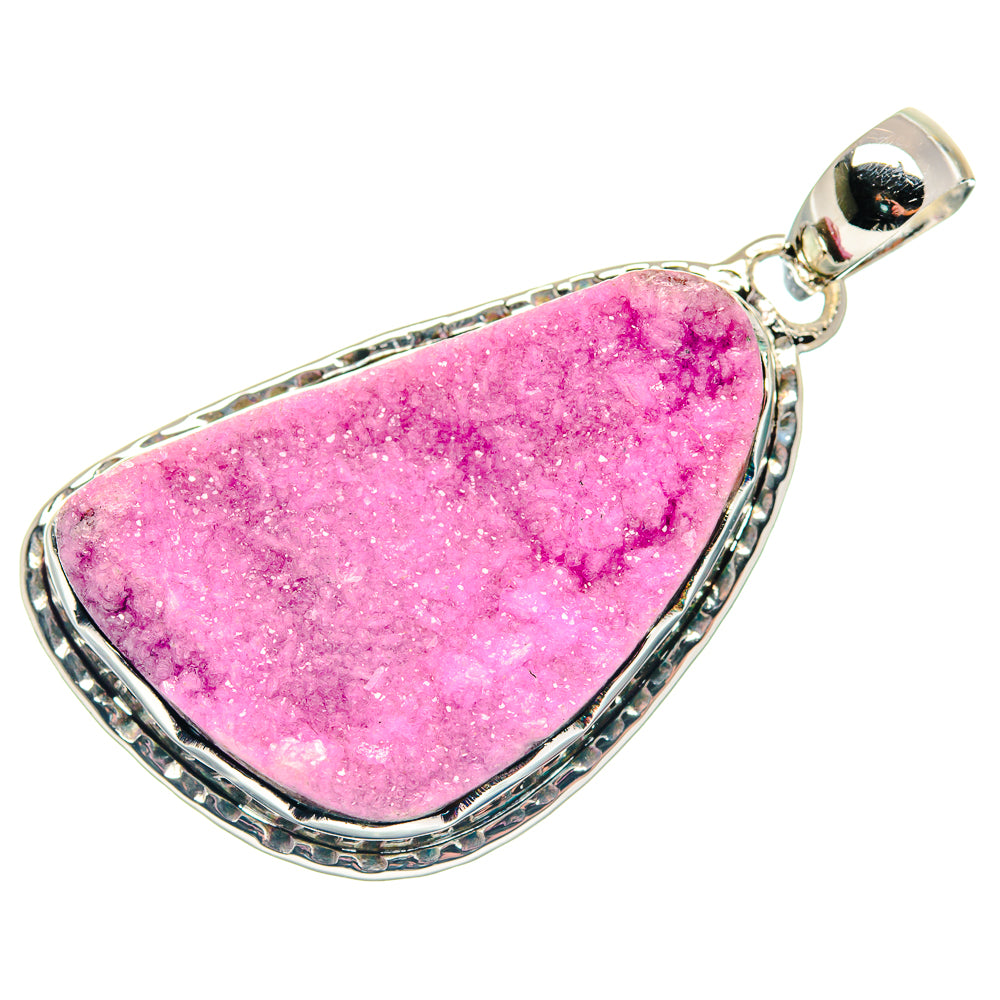 Cobalto Calcite Druzy Pendants handcrafted by Anasilvercos - PD18697