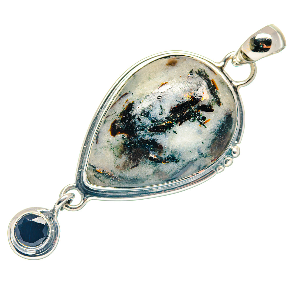 Astrophyllite, Black Onyx Pendants handcrafted by Anasilvercos - PD18707
