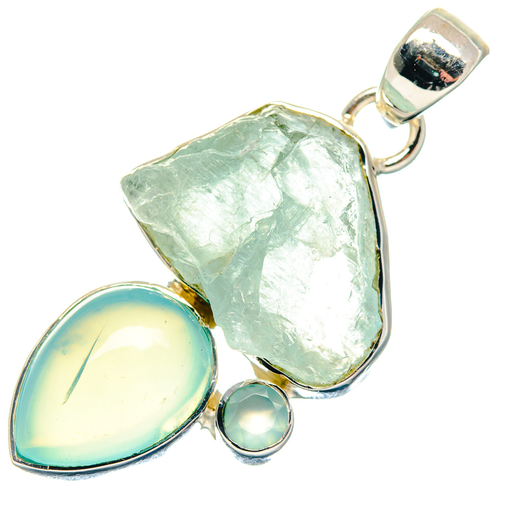 Aquamarine Pendants handcrafted by Anasilvercos - PD18709