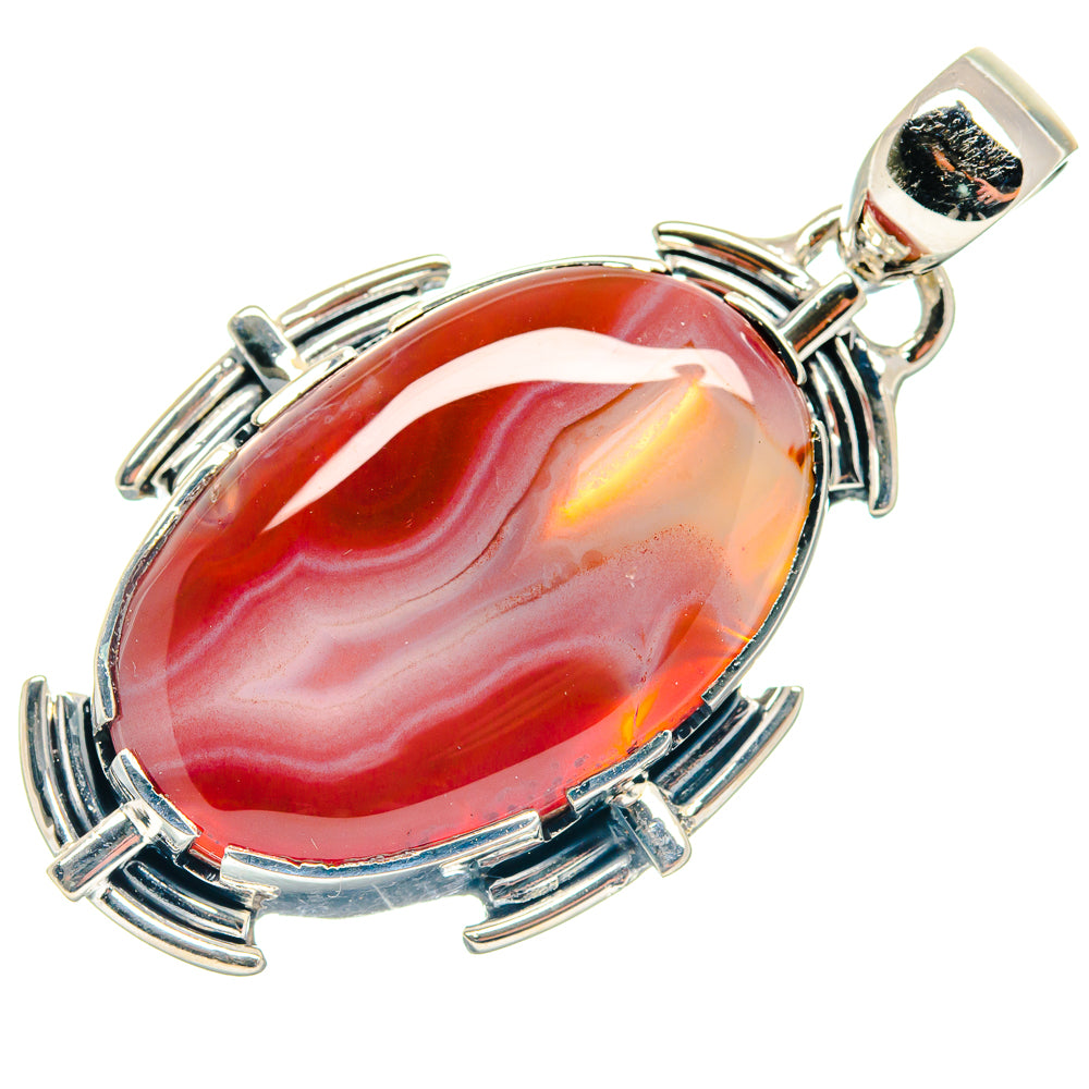 Botswana Agate Pendants handcrafted by Anasilvercos - PD18714