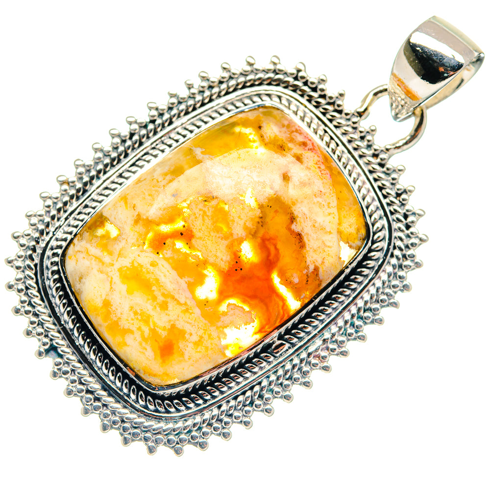 Plume Agate Pendants handcrafted by Anasilvercos - PD18720 - Photo 2