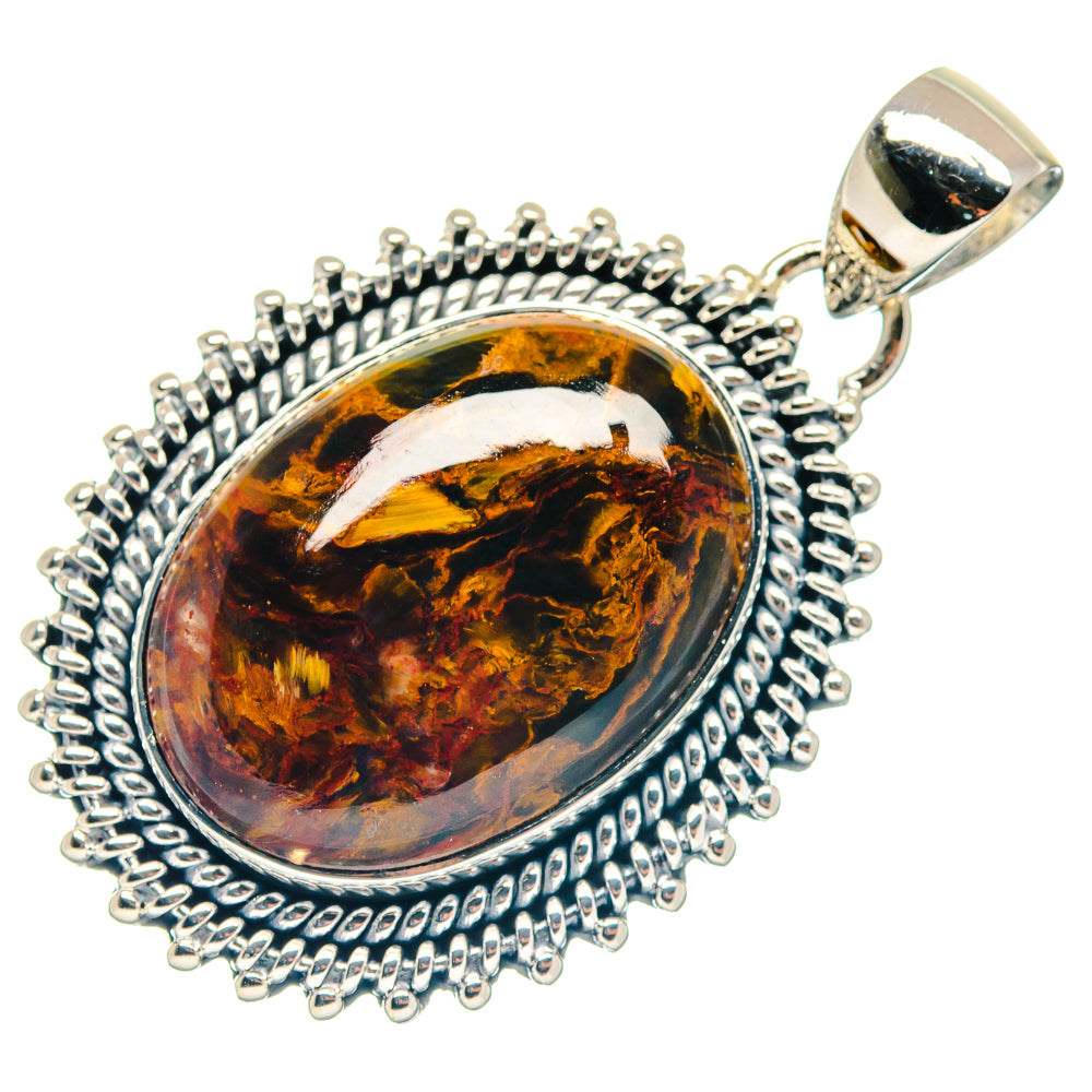 Golden Pietersite Pendants handcrafted by Anasilvercos - PD18748