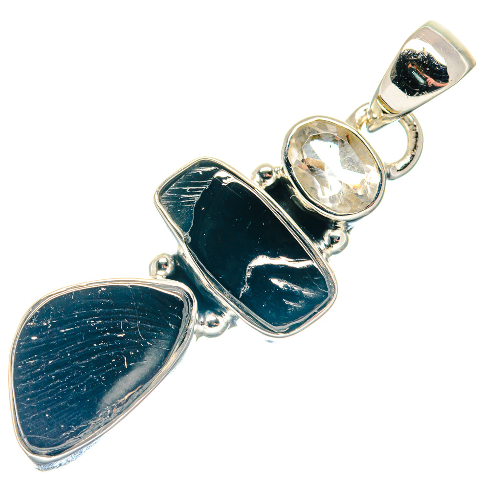 Black Tourmaline Pendants handcrafted by Anasilvercos - PD18751