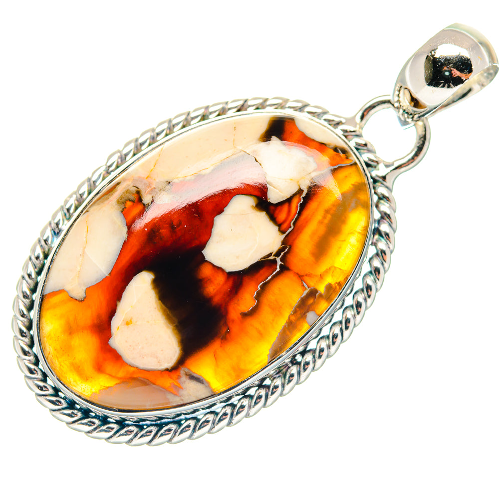 Peanut Wood Jasper Pendants handcrafted by Anasilvercos - PD18752
