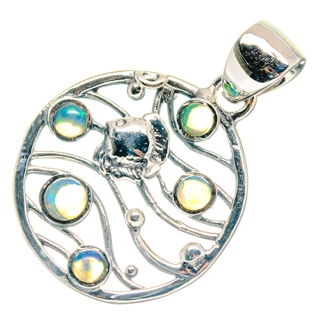 Ethiopian Opal Pendants handcrafted by Anasilvercos - PD18759