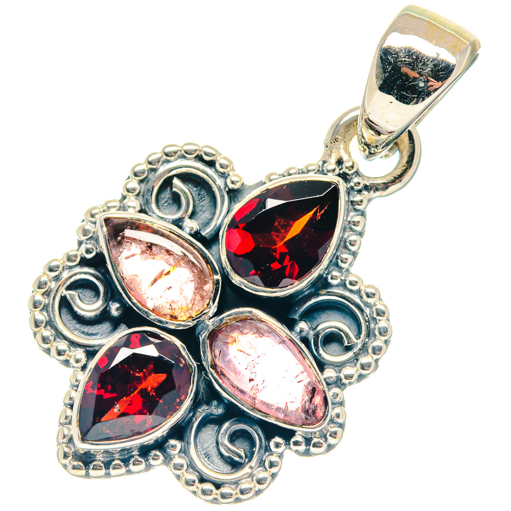 Pink Tourmaline Pendants handcrafted by Anasilvercos - PD18762