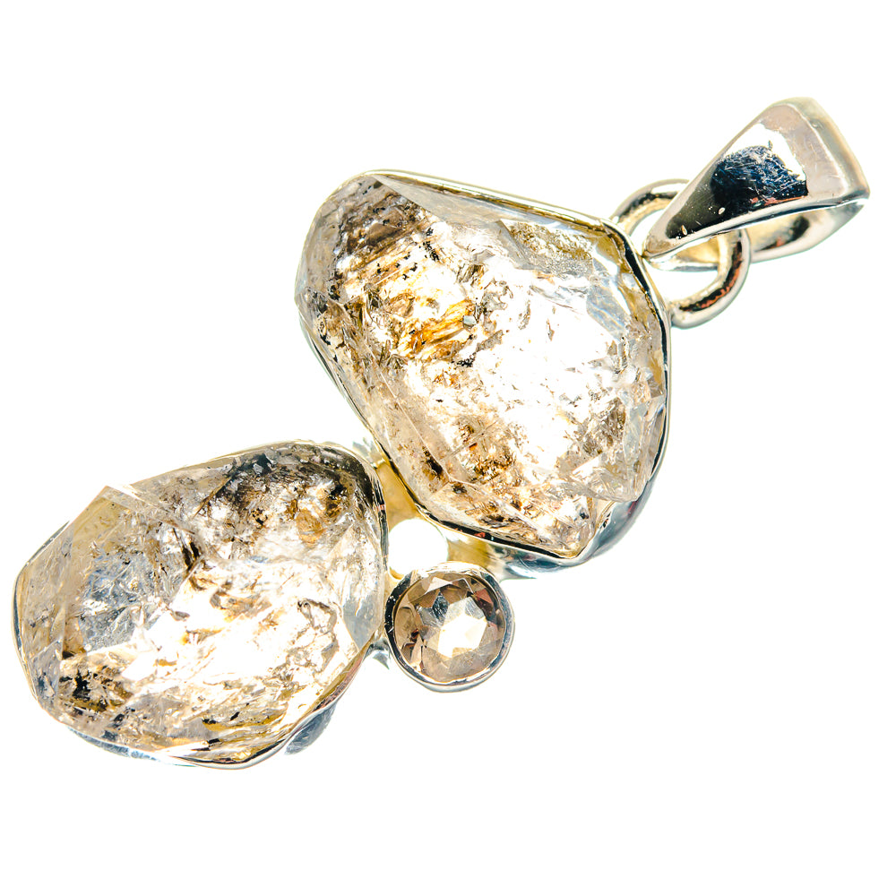 Herkimer Diamond Pendants handcrafted by Anasilvercos - PD18763