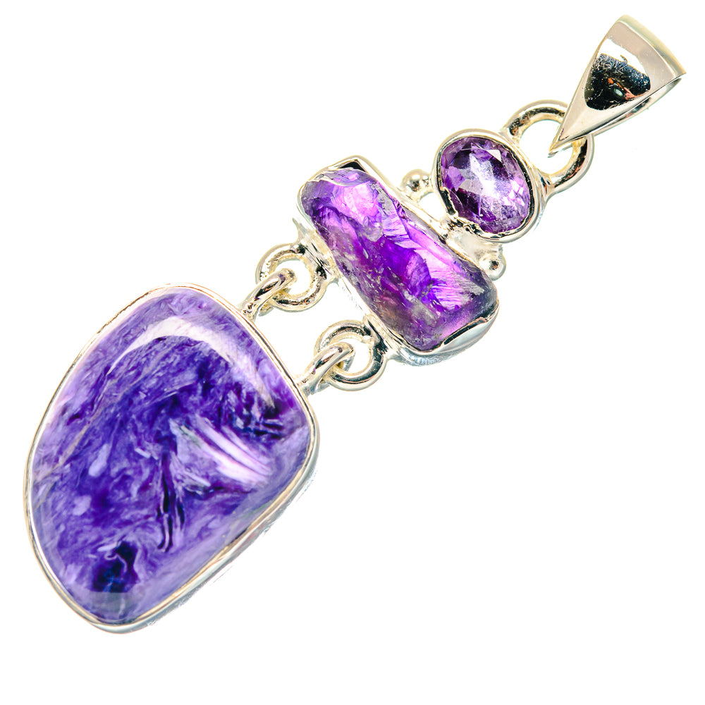 Charoite Pendants handcrafted by Anasilvercos - PD18764