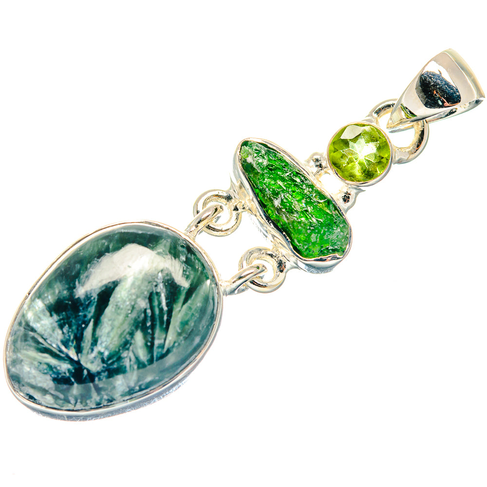 Seraphinite Pendants handcrafted by Anasilvercos - PD18765