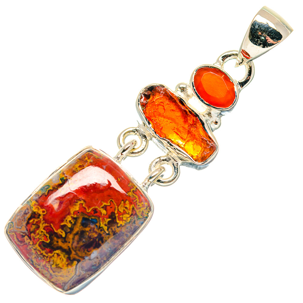 Morocco Agate Pendants handcrafted by Anasilvercos - PD18772