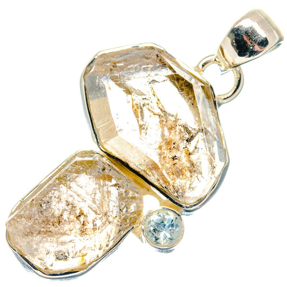 Herkimer Diamond Pendants handcrafted by Anasilvercos - PD18778