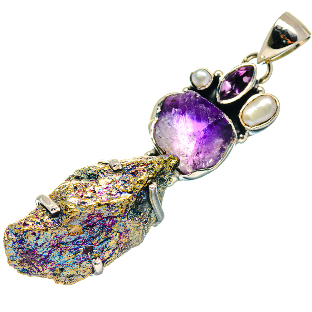 Peacock Ore Pendants handcrafted by Anasilvercos - PD18783