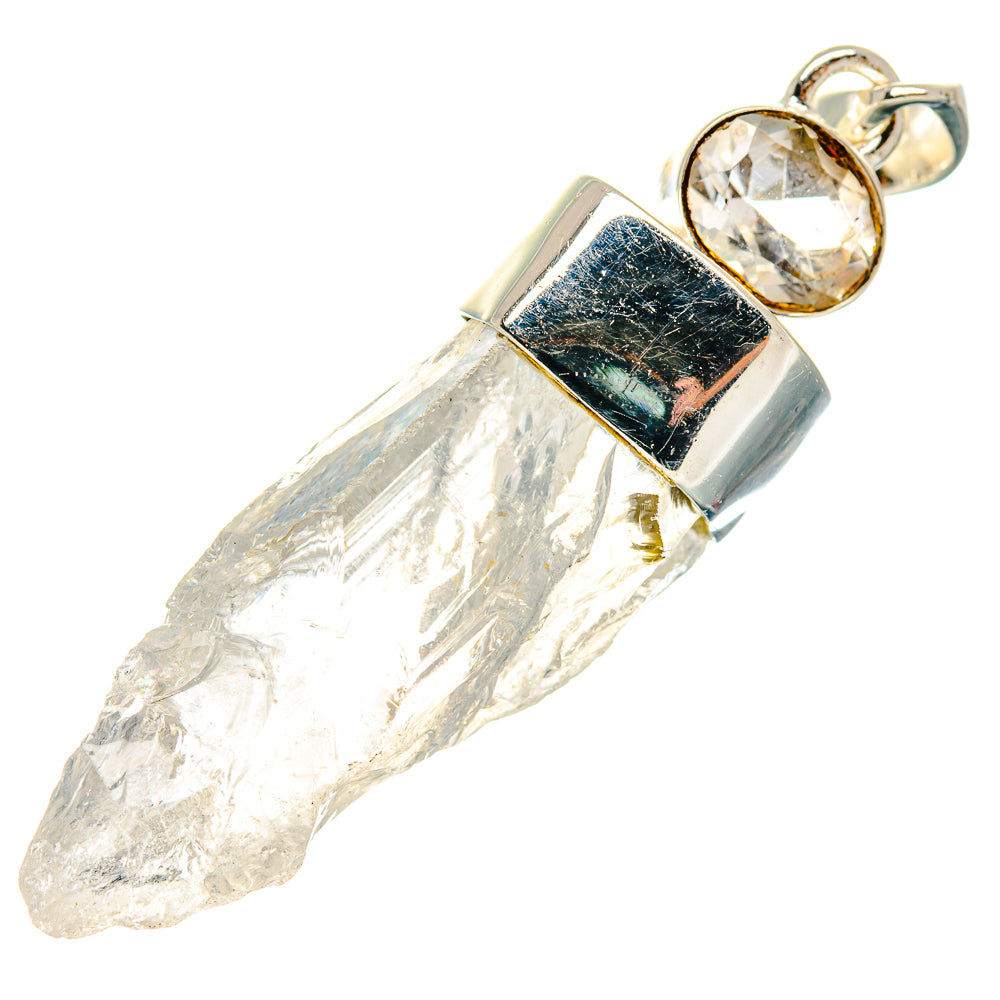 White Quartz Pendants handcrafted by Anasilvercos - PD18798