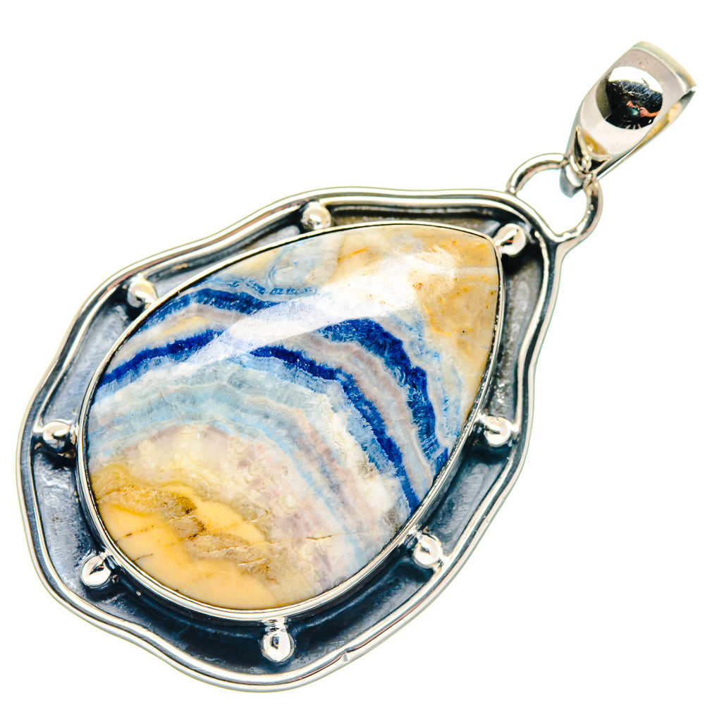 Blue Scheelite Pendants handcrafted by Anasilvercos - PD18804