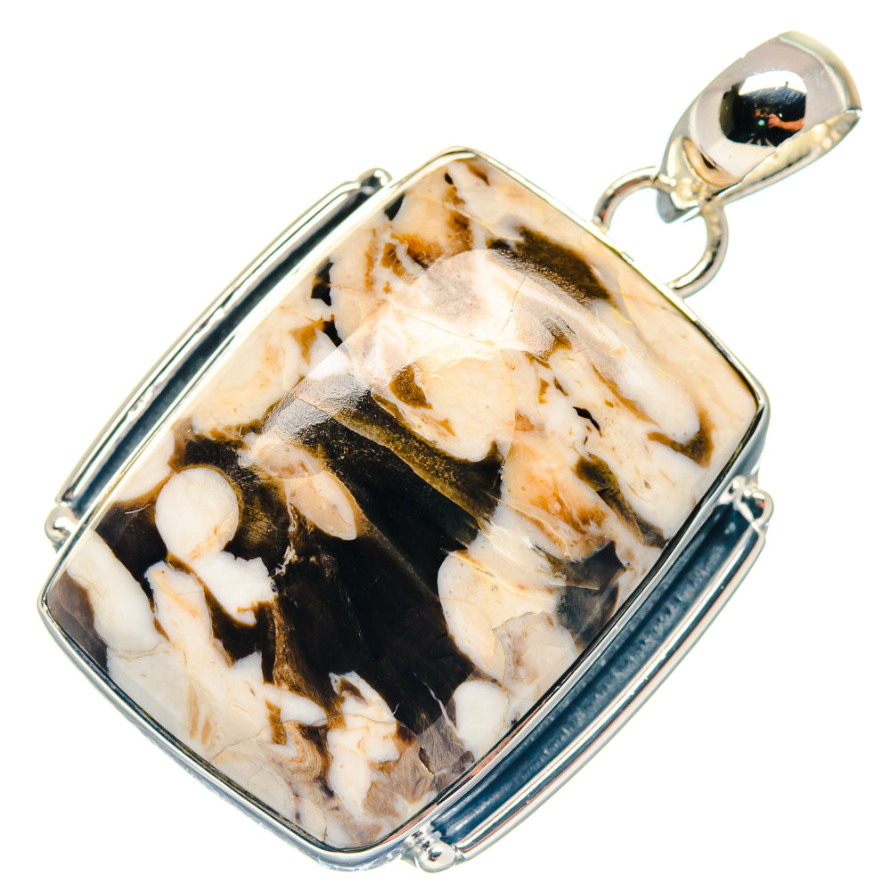 Peanut Wood Jasper Pendants handcrafted by Anasilvercos - PD18807