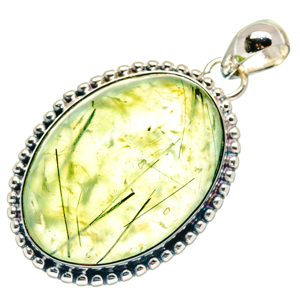 Prehnite Pendants handcrafted by Anasilvercos - PD18809