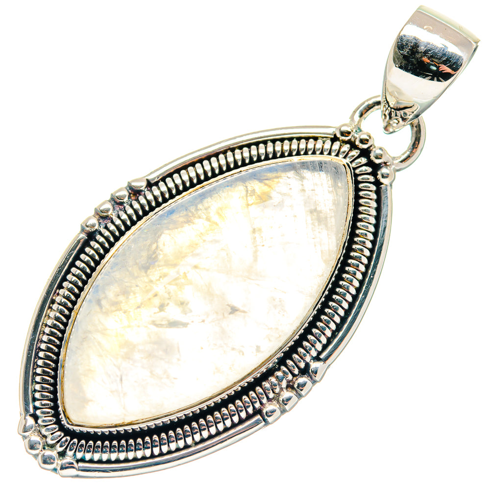 Rainbow Moonstone Pendants handcrafted by Anasilvercos - PD18835