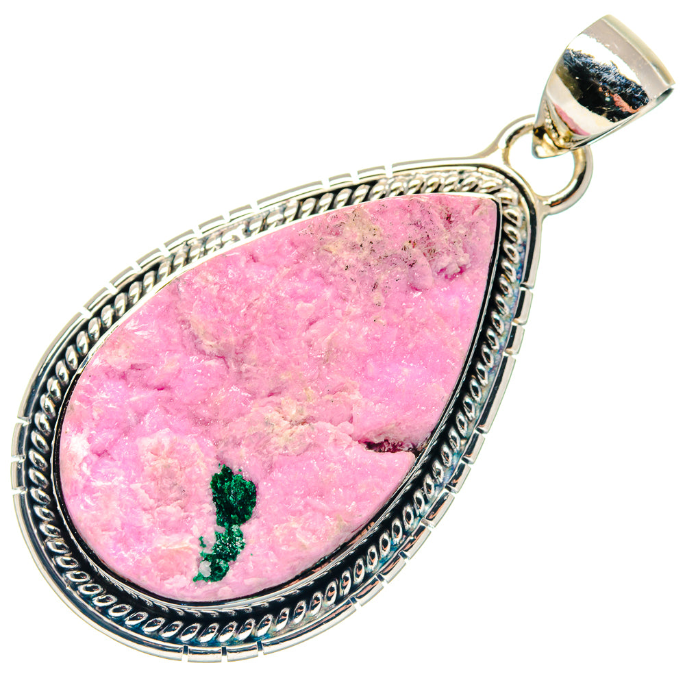 Cobalto Calcite Druzy Pendants handcrafted by Anasilvercos - PD18847 - Photo 2