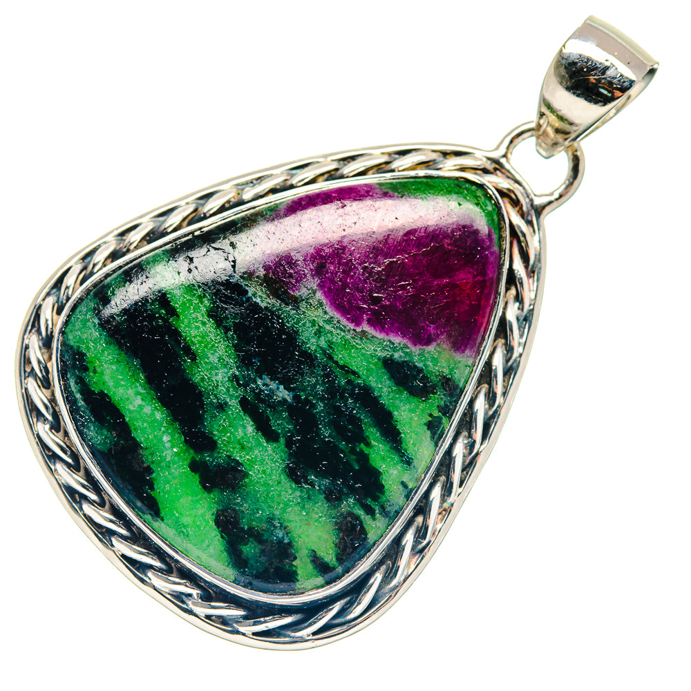Ruby Zoisite Pendants handcrafted by Anasilvercos - PD18855
