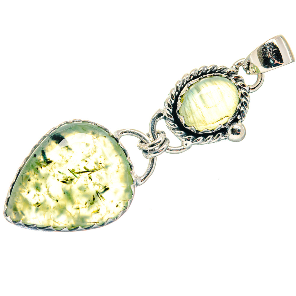 Prehnite Pendants handcrafted by Anasilvercos - PD18857