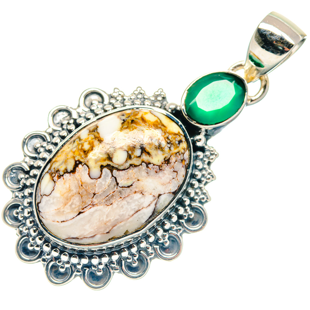 Laguna Lace Agate Pendants handcrafted by Anasilvercos - PD18860 - Photo 2