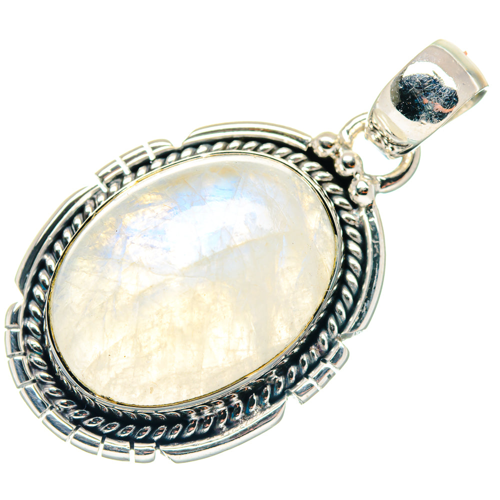 Rainbow Moonstone Pendants handcrafted by Anasilvercos - PD18873