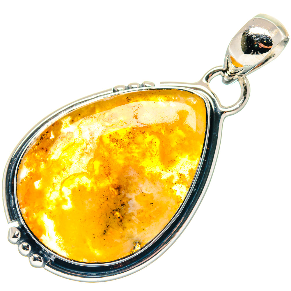 Plume Agate Pendants handcrafted by Anasilvercos - PD18879