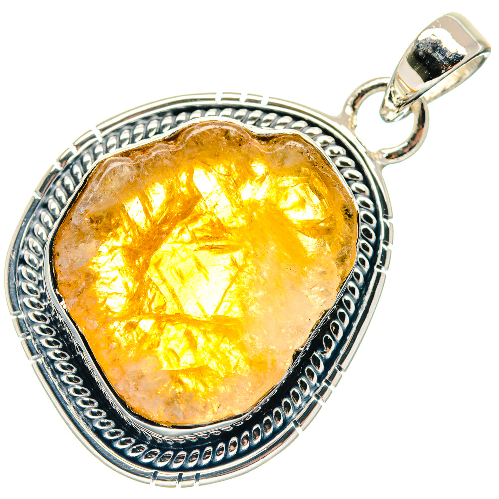 Citrine Pendants handcrafted by Anasilvercos - PD18907