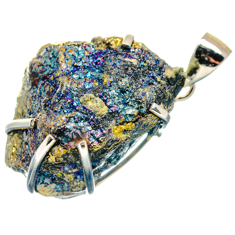 Spectro Pyrite Druzy Pendants handcrafted by Anasilvercos - PD18934