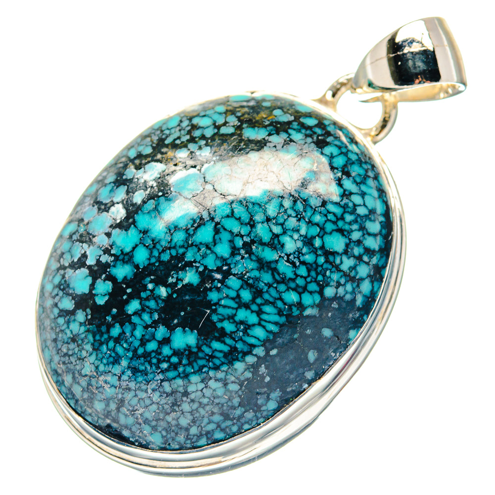 Tibetan Turquoise Pendants handcrafted by Anasilvercos - PD18939