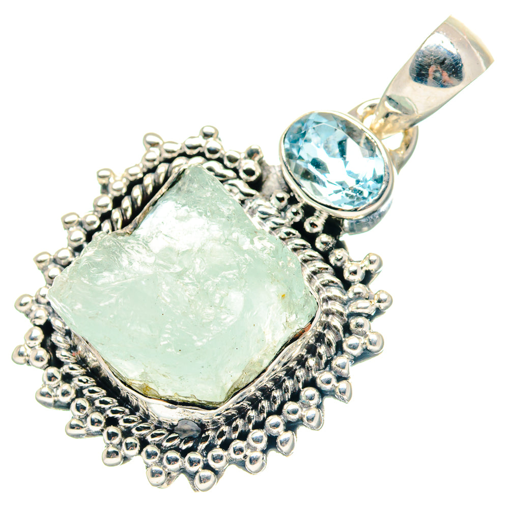 Aquamarine Pendants handcrafted by Anasilvercos - PD18942