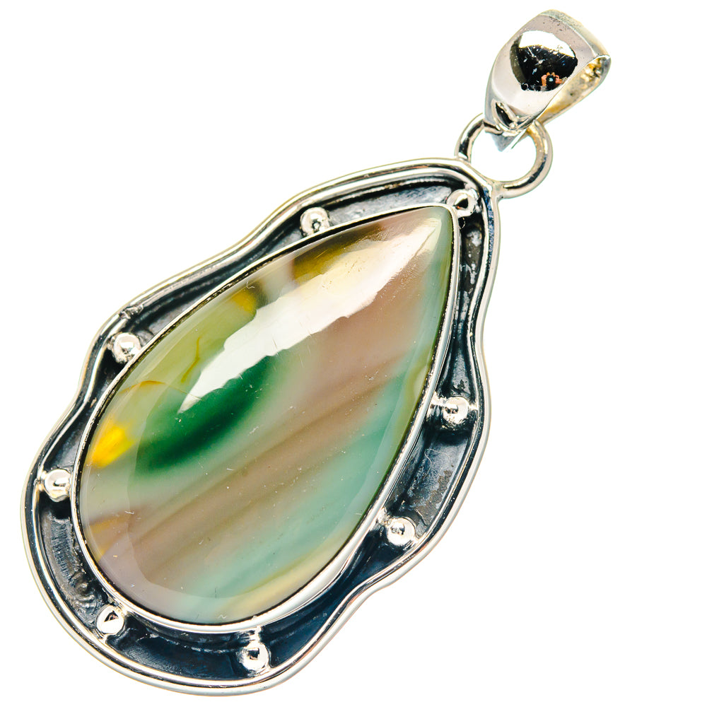 Willow Creek Jasper Pendants handcrafted by Anasilvercos - PD18957