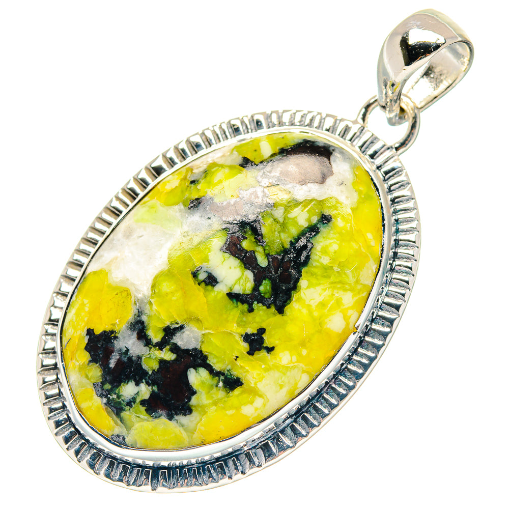 African Green Opal Pendants handcrafted by Anasilvercos - PD18969 - Photo 2