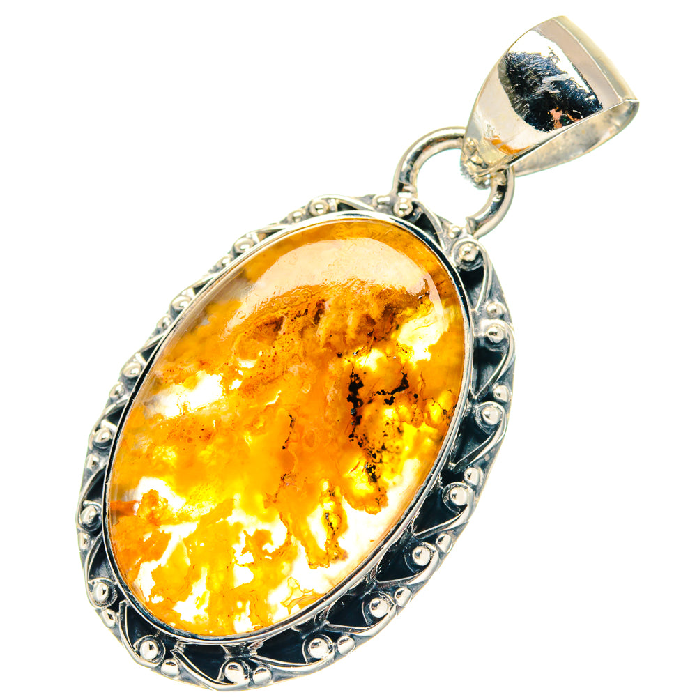 Plume Agate Pendants handcrafted by Anasilvercos - PD18985 - Photo 2
