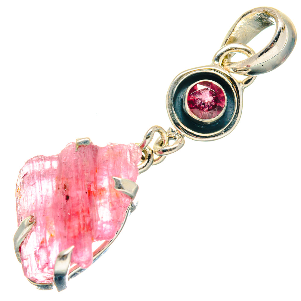 Pink Tourmaline Pendants handcrafted by Anasilvercos - PD18992