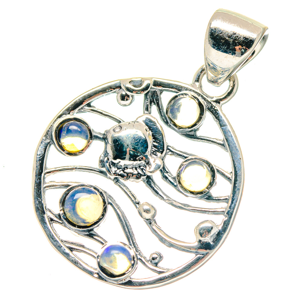 Ethiopian Opal Pendants handcrafted by Anasilvercos - PD19015