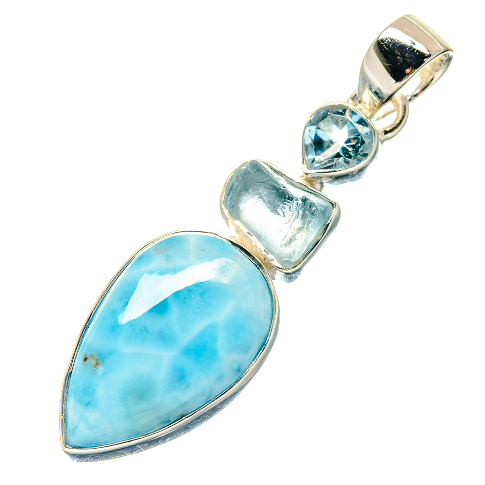 Larimar Pendants handcrafted by Anasilvercos - PD19022