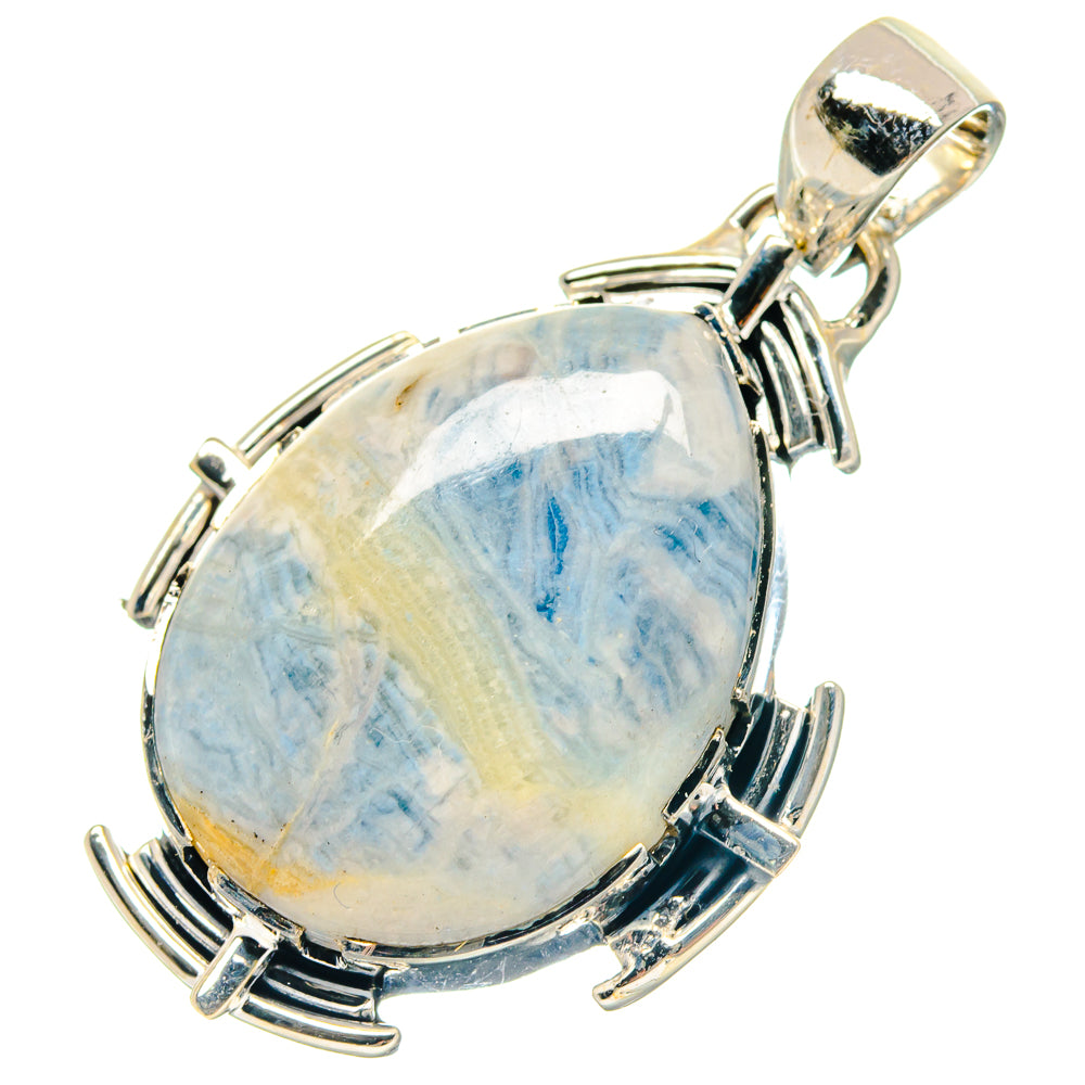 Blue Scheelite Pendants handcrafted by Anasilvercos - PD19026