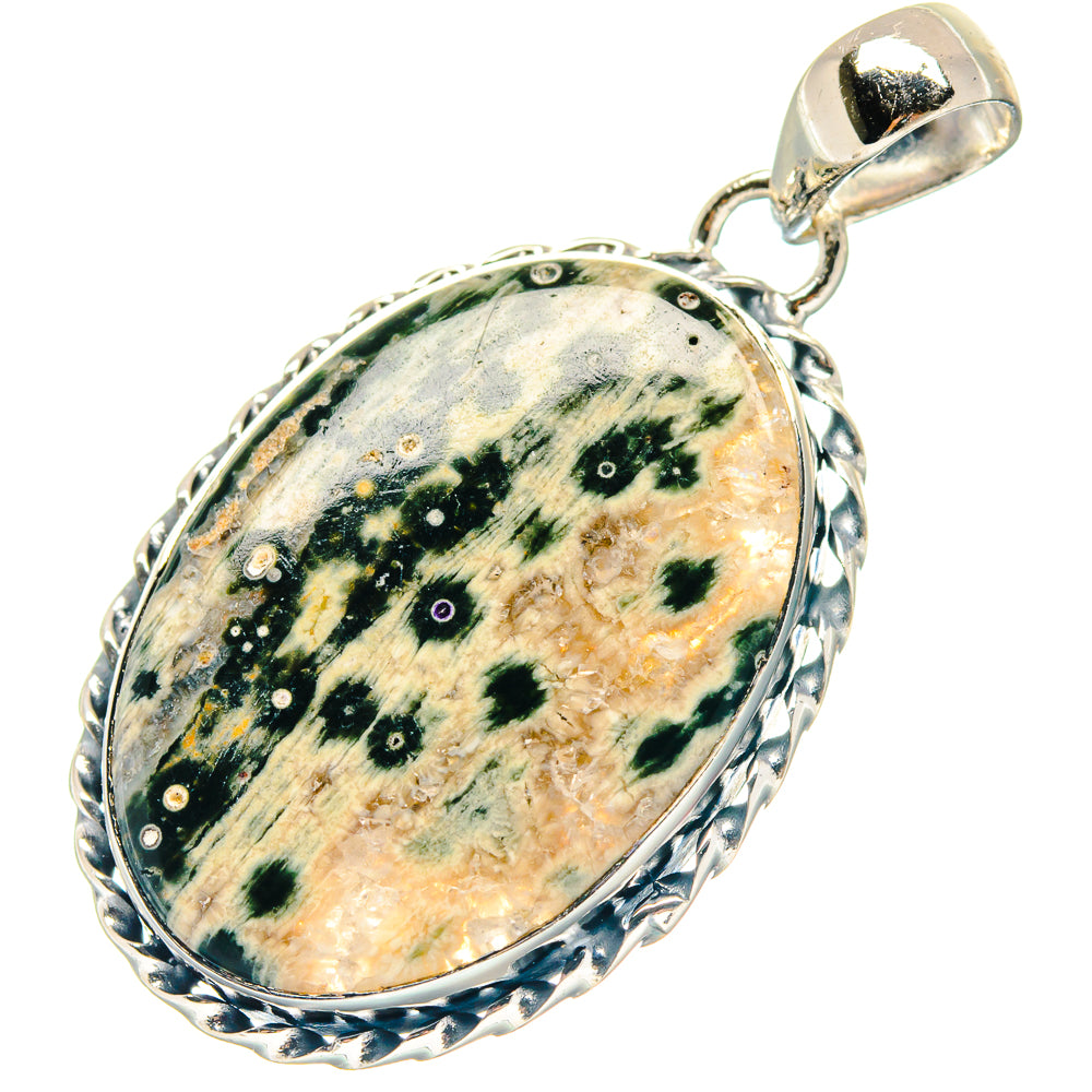 Ocean Jasper Pendants handcrafted by Anasilvercos - PD19030 - Photo 2