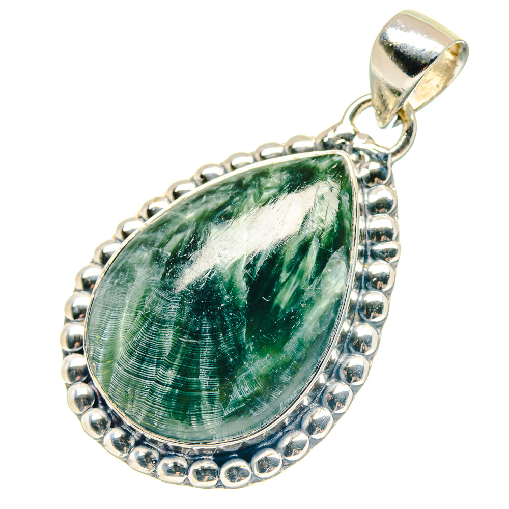 Seraphinite Pendants handcrafted by Anasilvercos - PD19034
