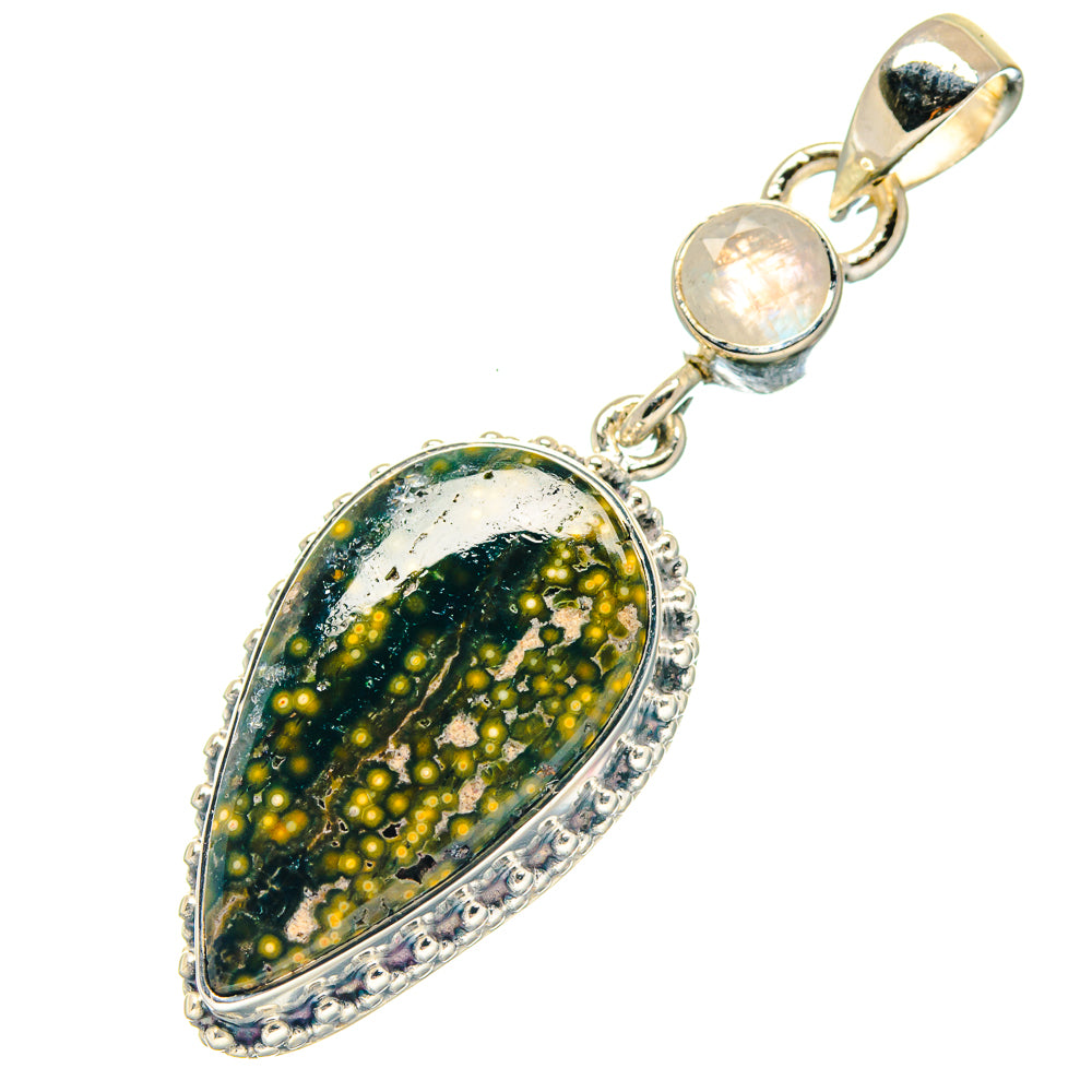 Ocean Jasper Pendants handcrafted by Anasilvercos - PD19035