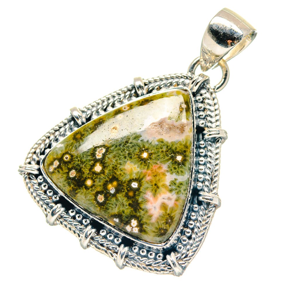 Ocean Jasper Pendants handcrafted by Anasilvercos - PD19038