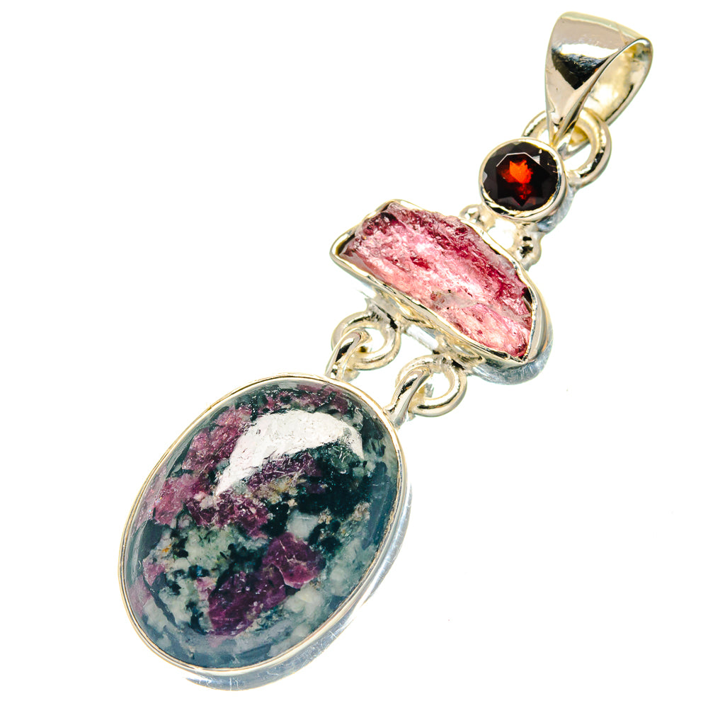 Russian Eudialyte Pendants handcrafted by Anasilvercos - PD19071